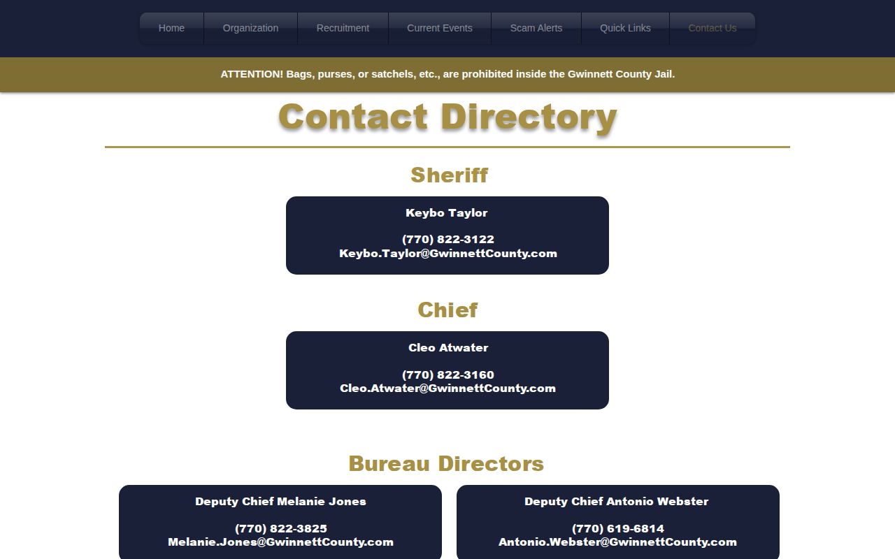 Gwinnett County Jail release records contact information